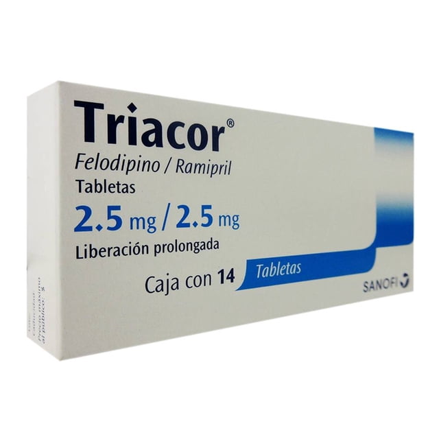 TRIACOR LIBP Triacor 2.5 mg/2.5 mg 14 tabletas de liberación prolongada