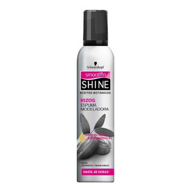 Espuma modeladora Schwarzkopf Smooth'n Shine rizos con aceite de jojoba 227 g