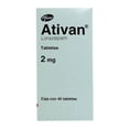 thumbnail image 1 of Ativan 2 mg 40 tabletas, 1 of 1