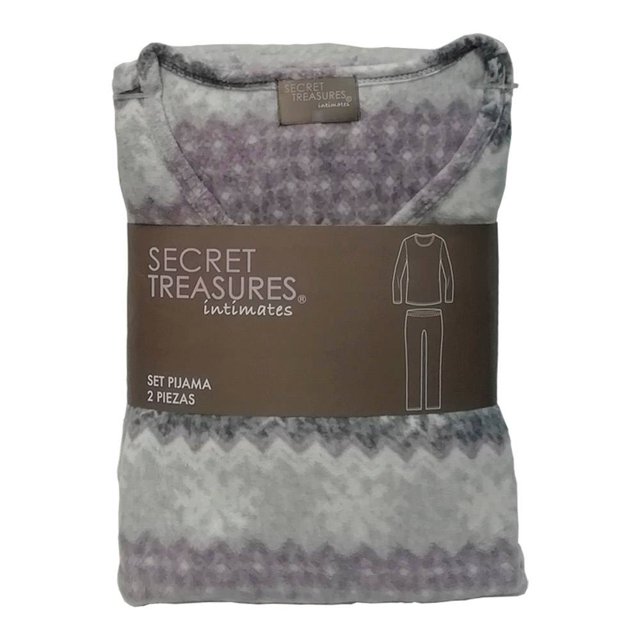 Pijama Secret Treasures Talla G con Pantalón Étnico y Gris