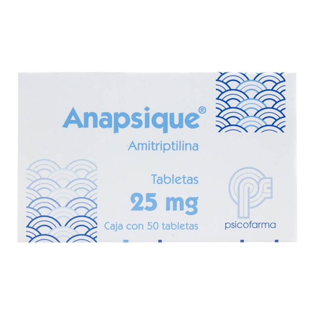 Anapsique 25 mg tabletas 50 pzas | Walmart en línea