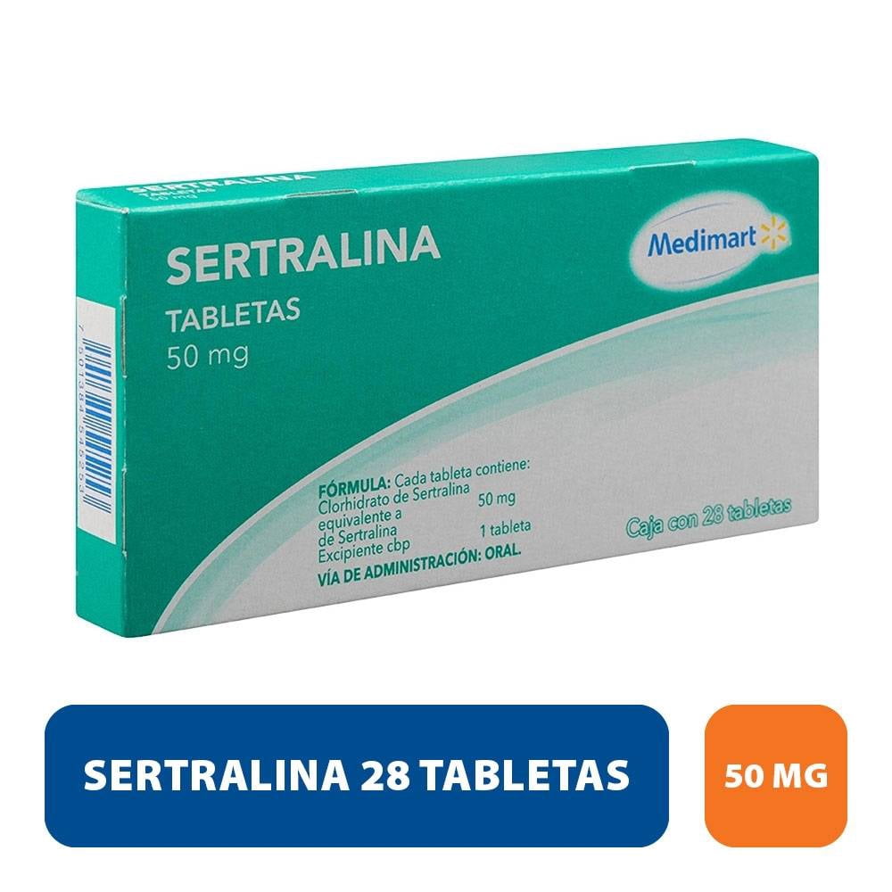 Sertralina Medimart 50 mg, 28 tabletas || Bodega Aurrera Despensa a tu Casa
