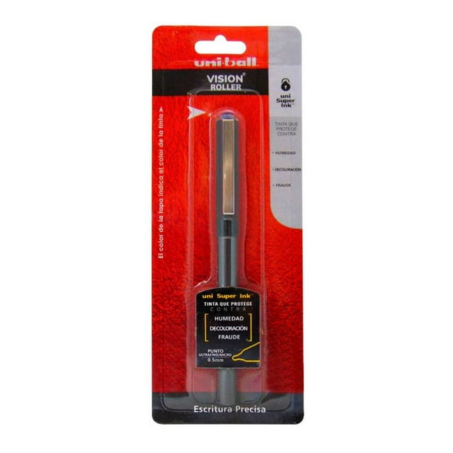 Bolígrafo Uniball Vision Roller Punto Ultra Fino 0.5 mm Azul