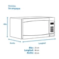 thumbnail image 4 of Horno de Microondas Panasonic  1.3 ft Blanco NN-SB636WRUH, 4 of 4