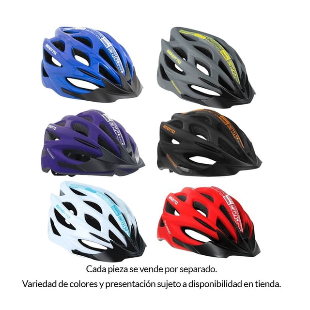 Casco de Ciclismo Benotto Ruta MV50 Mediano, Varios Colores 1 pza
