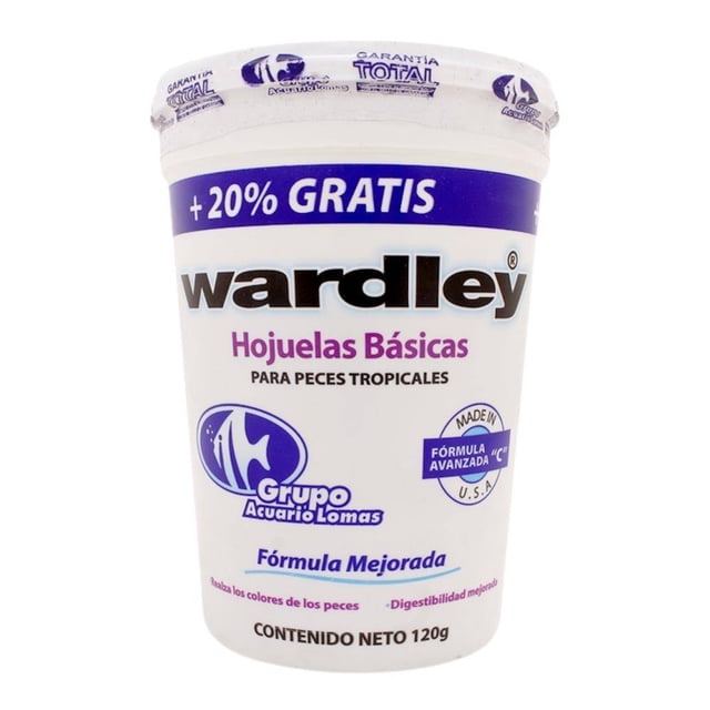 Alimento para Peces Wardley hojuelas 120 g