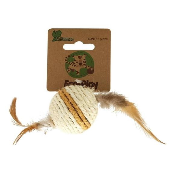 Juguete para Gato Fancy Pets Eco Bola de Plumas 1 Pza