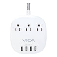thumbnail image 1 of Multicontacto Vica 3 Tomacorriente más 4 Puertos USB  VICA7P, 1 of 4