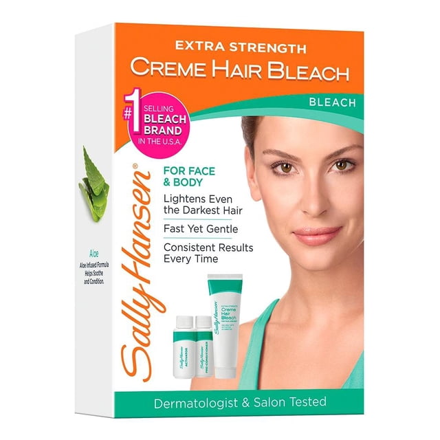 Crema aclaradora de vello Sally Hansen extra fuerte para rostro y cuerpo 5 piezas