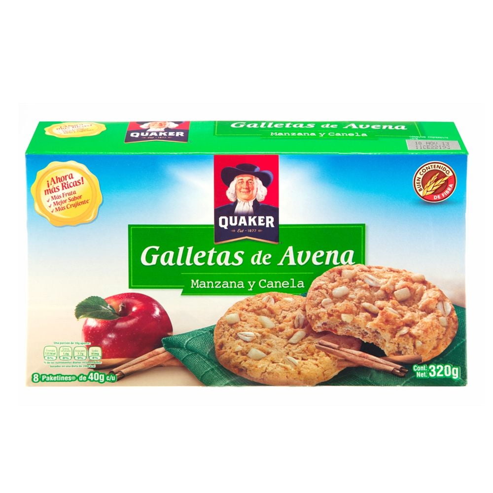 Galletas Quaker manzana y canela 320 g | Walmart en línea