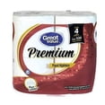 thumbnail image 1 of Papel higiénico Great Value premium 4 rollos 320 hojas dobles, 1 of 4