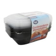 thumbnail image 1 of Contenedores desechables Great Value de plástico con tapa  6 pzas, 1 of 4