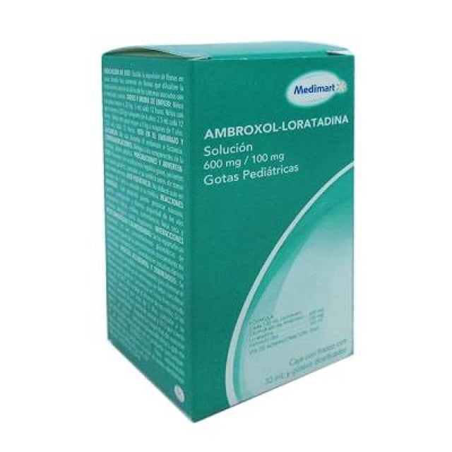 Ambroxol-loratadina Medi Mart solución 600 mg/100 mg gotas pediátricas 30 ml