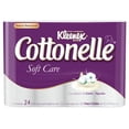 thumbnail image 1 of Papel Higiénico Kleenex Cottonelle Soft Care 24 rollos con 180 hojas dobles, 1 of 4