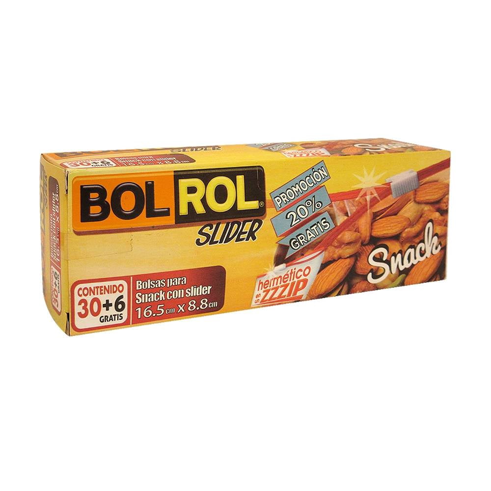 Snack Max Rol Bolsas para snack Bol Rol con slider hermético 30 pzas | Walmart en línea