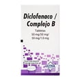 thumbnail image 1 of Diclofenaco / Complejo B 50 mg / 50 mg /50 mg /1.0 mg 30 tabletas, 1 of 1