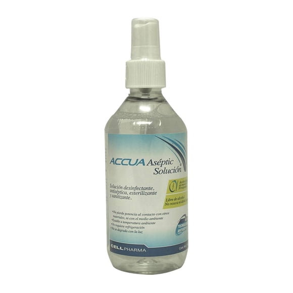 Solución desinfectante Accua Aséptic Solución antiséptica y esterilizante 240 ml