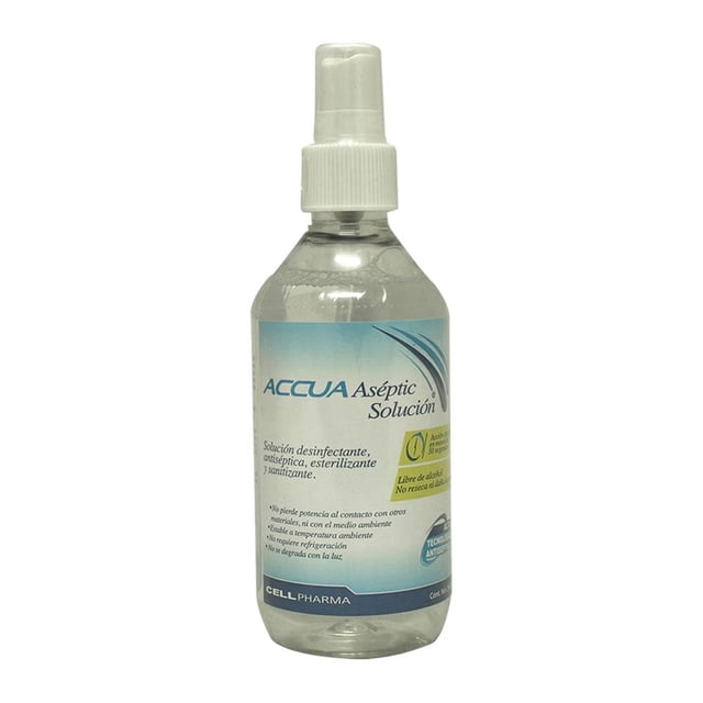 Solución desinfectante Accua Aséptic Solución antiséptica y esterilizante 240 ml
