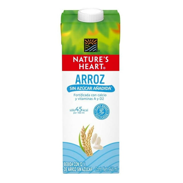 Bebida vegetal Nature's Heart sabor arroz sin azúcar 946 ml
