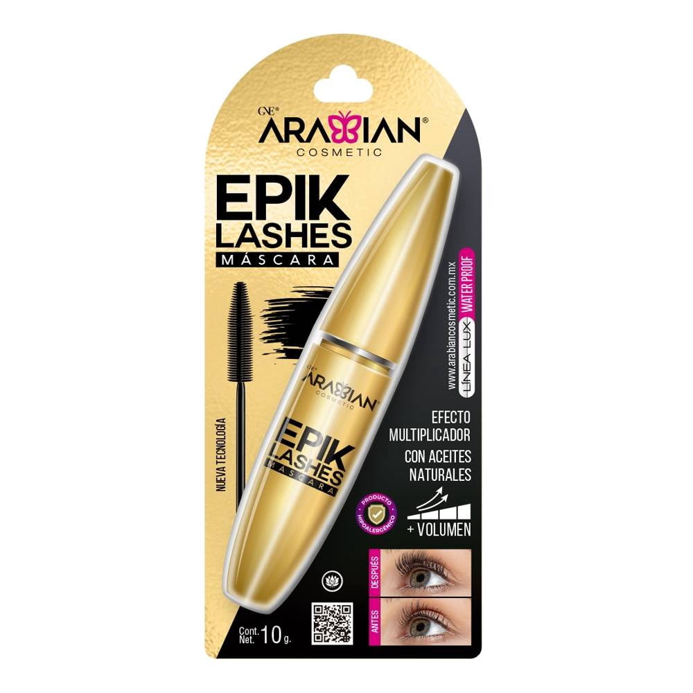Máscara para pestañas Arabian Gne Epic lashes || Bodega Aurrera ...
