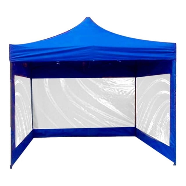 Toldo Impermeable Jardimex 3x3 m con Paredes Azul