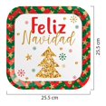 thumbnail image 2 of Platos Dipak Cuadrados Grande Fiesta Navideña 35908, 2 of 4
