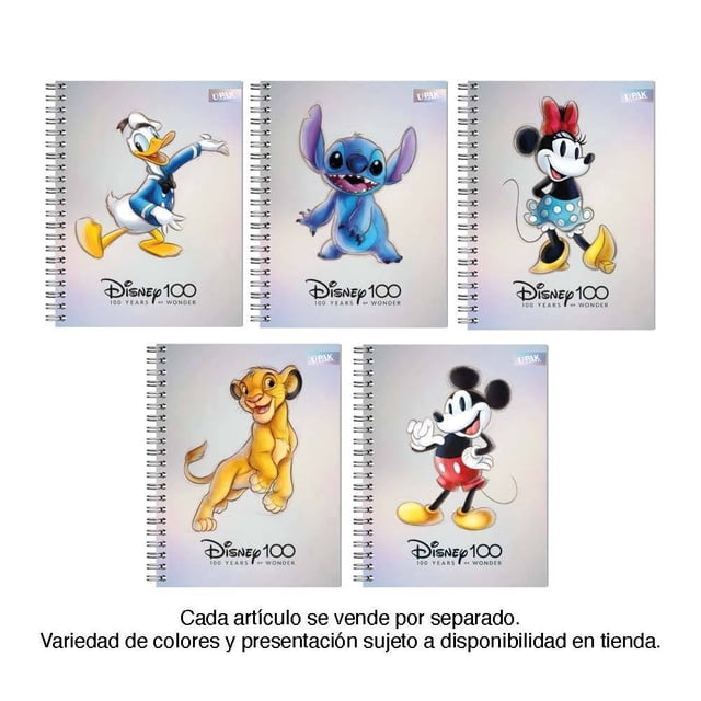 Cuaderno Profesional Upak Disney 100 cuadro grande 100 hojas varios modelos 1 pieza