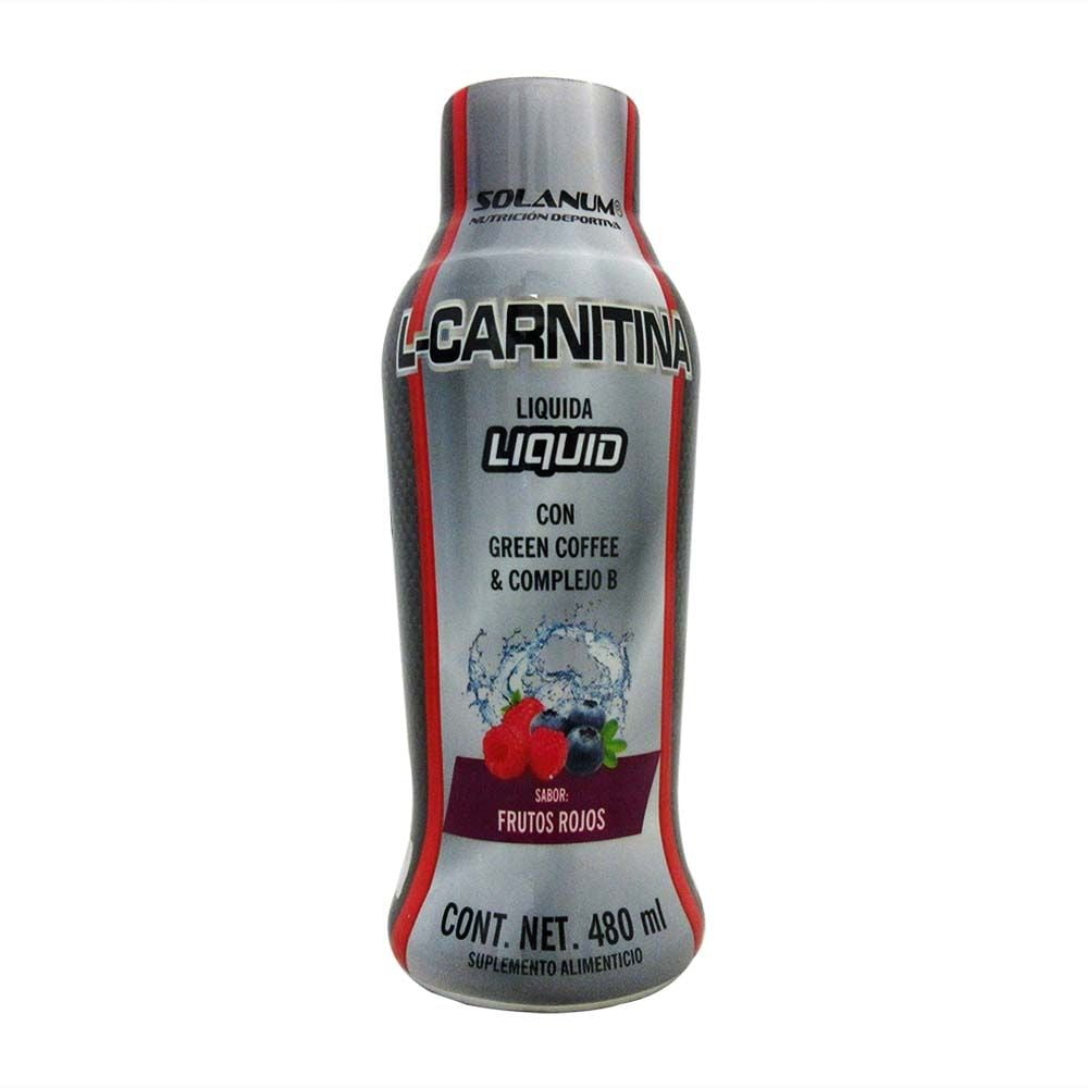 Suplemento alimenticio Solanum l carnitina lquida sabor frutos rojos 480  ml | Walmart en lnea