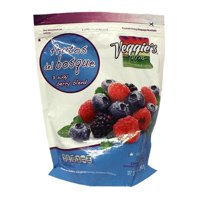 Frutos del bosque Veggie's Farm mora azul, zarzamora y frambuesa congelados 340 g