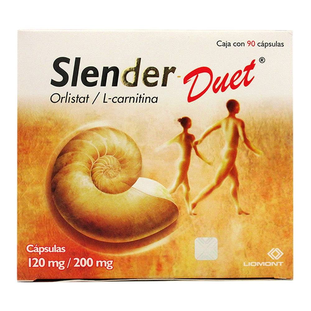 Orlistat / L-carnitina Slender Duet 120 mg / 200 mg 90 cápsulas