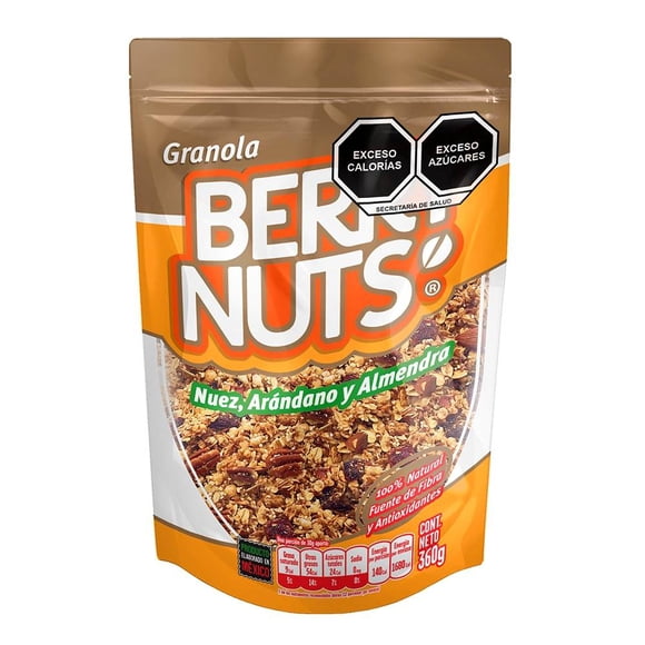 Granola Berry Nuts nuez, arándano y almendra 360 g