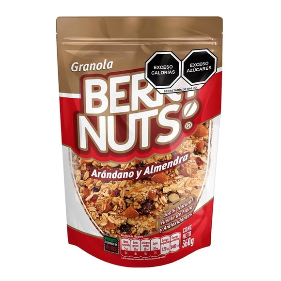 Granola Berry Nuts arándano y almendras 360 g
