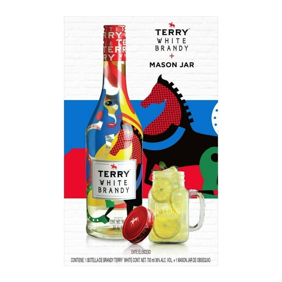 Brandy Terry white 700 ml + 1 mason jar