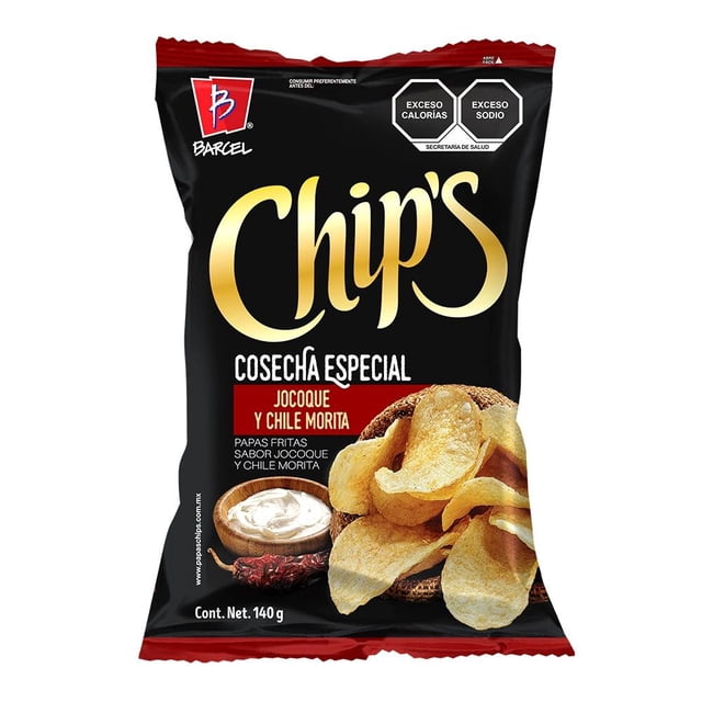 Papas fritas Chips Barcel cosecha especial jocoque y chile morita 140 g
