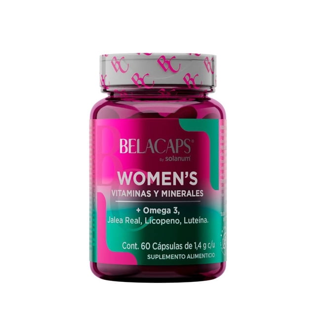 Suplemento alimenticio Solanum Belacaps vitaminas y minerales 60 cápsulas 1.4 g c/u