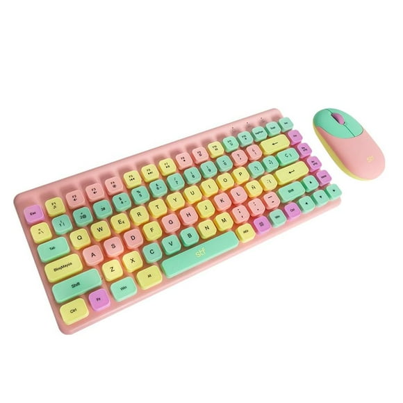 Combo Teclado y Mouse STF Viva Rosa ST-A93461