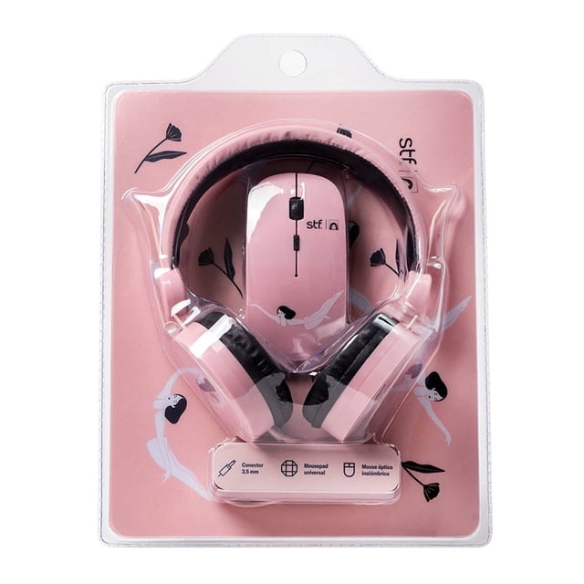 Pack Audífonos Stf más Mouse y Mousepad ST-P16161