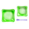 thumbnail image 3 of Set 2 Platos 1 Cucharita Portaware Varios Colores 1 Set, 3 of 3