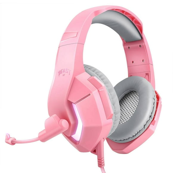 Audífonos Gamer STF Muspell Tournament Hi-Fi RGB Rosa