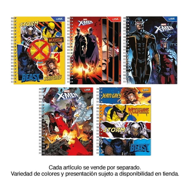 Cuaderno Profesional Upak Xmen Cuadro Chico 100 Hojas Varios Modelos 1 Pieza
