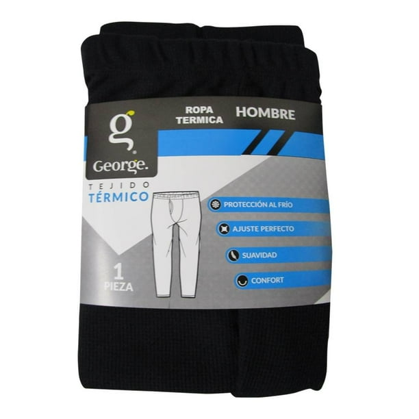Pantalón George para Hombre, Térmico Negro Talla G Walmart en línea