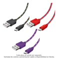 thumbnail image 1 of Cable USB a Micro USB Mitzu Green Leaf 1 m Varios Colores 1 pza, 1 of 4