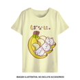 thumbnail image 2 of Playera Bananya para Niña Juvenil, Manga Corta 3 Gatitos Fit Normal Amarillo Talla 16, 2 of 3
