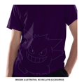 thumbnail image 2 of Playera Pokemon Talla EG Manga Corta con Diseño Estampado Silueta Gengar Morado, 2 of 3
