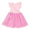 thumbnail image 2 of Vestido Barbie Niña 5A Estampado al Frente con Manga Corta Rosa, 2 of 4