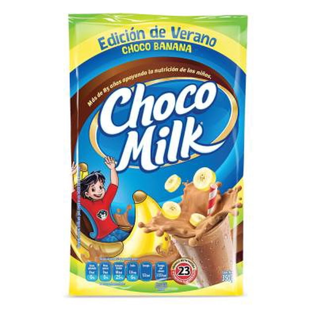 Alimento en polvo Choco Milk para prepara bebida sabor choco banana 350 g