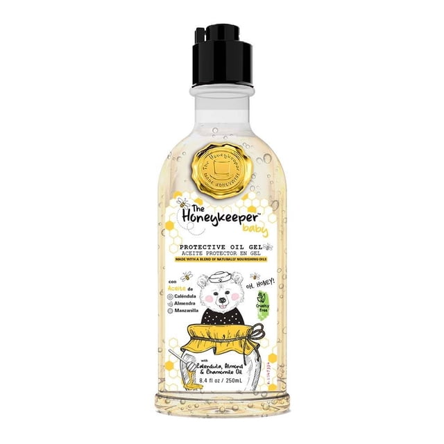 Aceite protector en gel The Honey Keeper Baby with calendula, almond & chamomile oil 250 ml