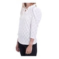 thumbnail image 3 of Blusa George Talla CH Manga 3/4 Blanco, 3 of 3