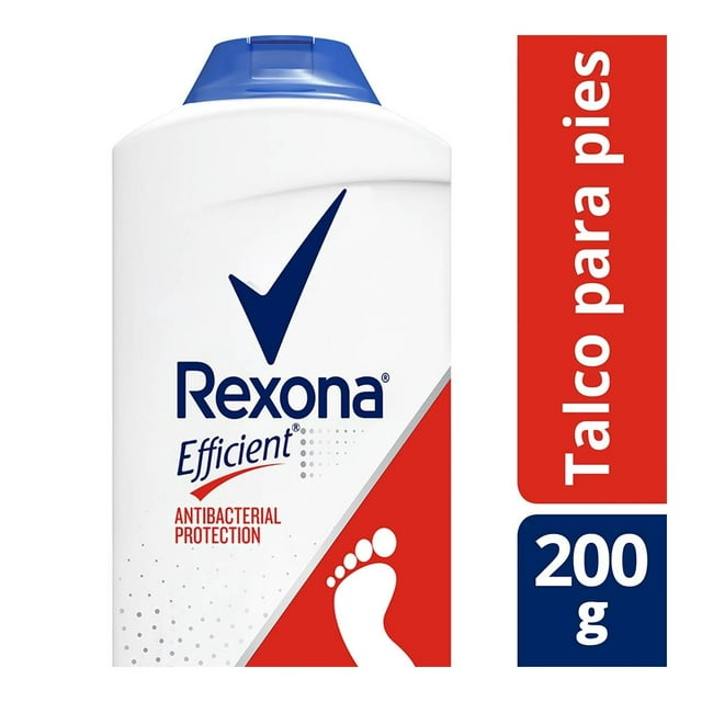 Talco desodorante para pies Rexona Efficient antibacterial protection 200 g