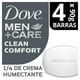thumbnail image 1 of Jabón para cuerpo y afeitado Dove Men+Care clean comfort 4 pzas de 90 g c/u, 1 of 4